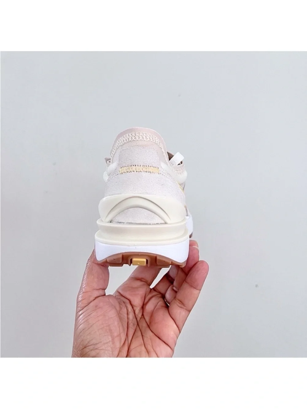 Nike Waffle One Sail Coconut Milk Retro Runner Sneaker in Cream with Yellow
